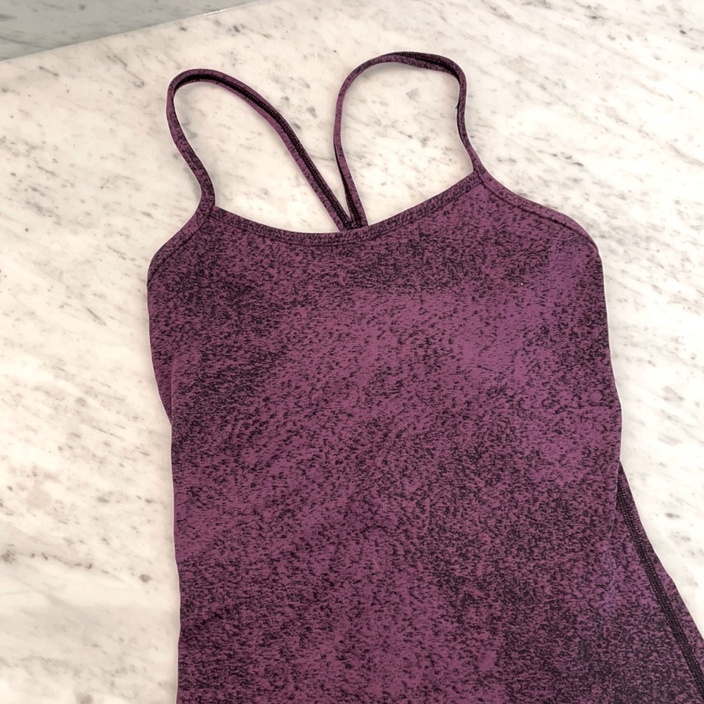 Purple & Black Speckled Lululemon Athletica Racerback Tank